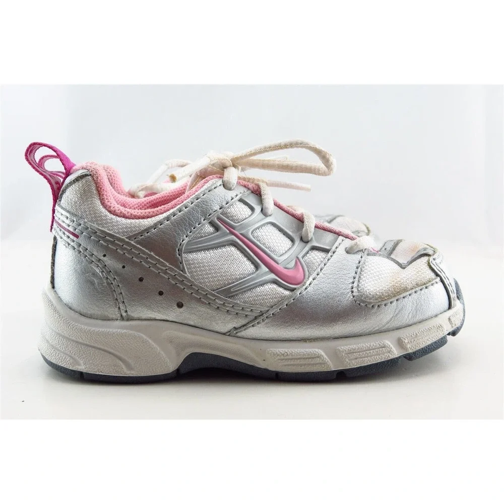 Nike Silver‎ Synthetic Athletic Toddler Girl 6 Size